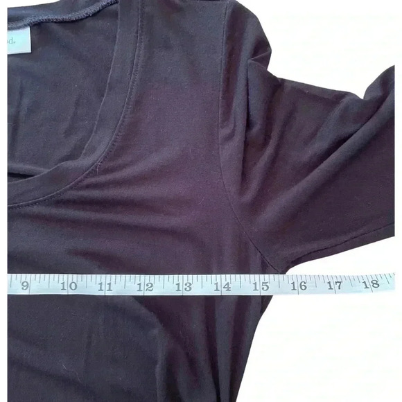 Motherhood Maternity Black Ruched Knee-Length Dress Size Small - Picture 3 of 6